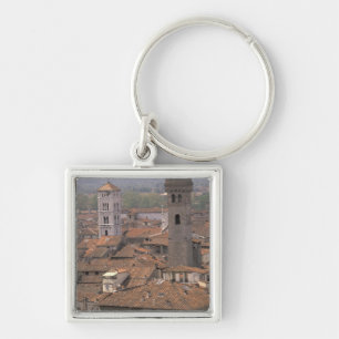 Chaveiro Europa, Itália, Toscana, Lucca, Panorama da cidade