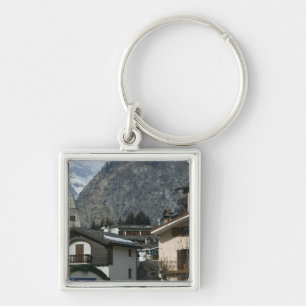 Chaveiro Europa, Itália, Vale de Aosta, COURMAYEUR: Cidade
