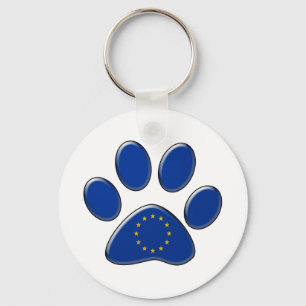 Chaveiro European patriotic cat