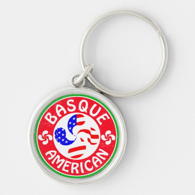 Chaveiro Euskara Lauburu Cruz Basco Americana (Frente)