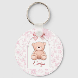 Chaveiro Evelyn   Design de Enfermeiro de Urso Rosa Persona