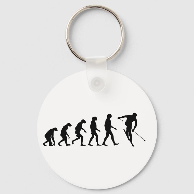 Chaveiro Evolução do esqui (Frente)
