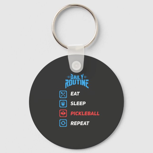 Chaveiro Evolução do Pickleball (Frente)