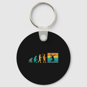Chaveiro Evolução do Volante de Badminton Vintage Retro Bad