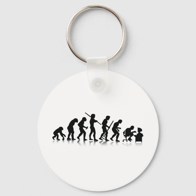 Chaveiro Evolução dos viciados em computador (Frente)