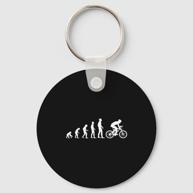 Chaveiro Evolution Bike Man Humour Cyclist Funny  (Frente)