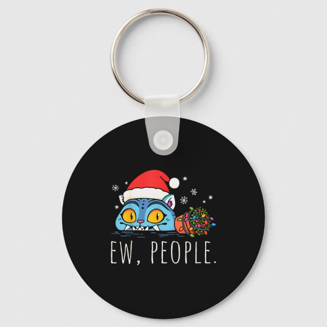 Chaveiro Ew People Christmas Funny Tiger Sarcastic Humor In (Frente)