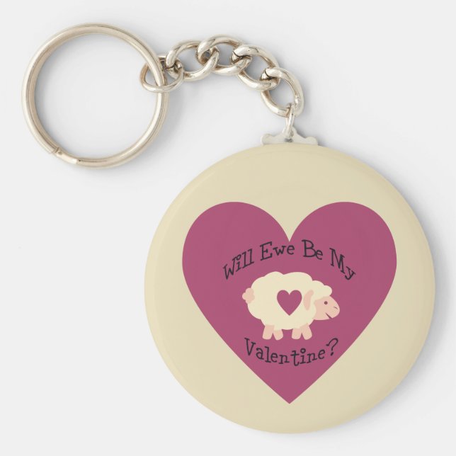 Chaveiro Ewe Será Meu Namorados? (Frente)