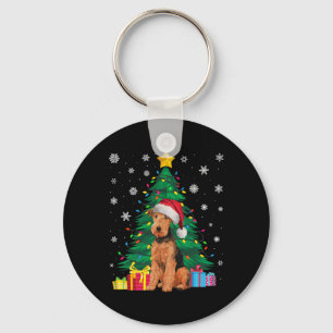 Chaveiro Exaustor Feio Das Árvores Xmas Airedale Terrier Cã