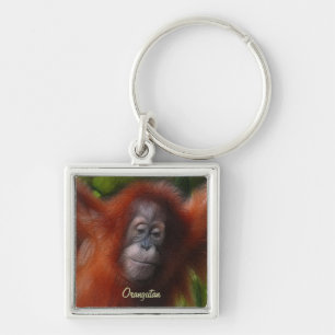 Chaveiro Excelente Apes Orangutan Primate Wildlife-amantes 