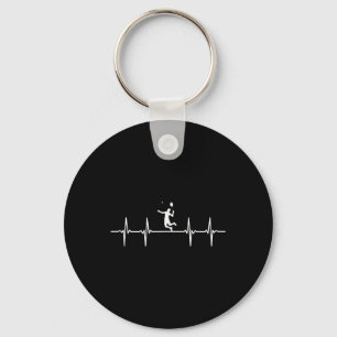 Chaveiro Excelente Badminton Heartbeat Dift Shuttle
