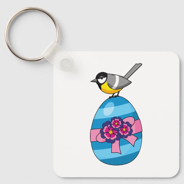 Chaveiro Excelente de desenho animado com ovo de Páscoa (Frente)