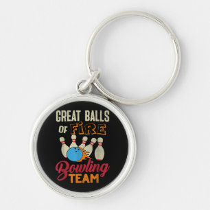 Chaveiro Excelente Escopa Fogo Equipe De Boliche Camisa Eng