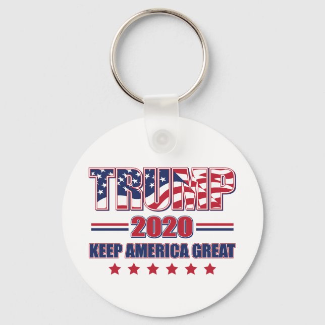 Chaveiro Excelente Trump 2020 Keep America (Frente)