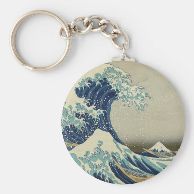 Chaveiro "Excelente Wave off Kanagawa" por Hokusai (Frente)