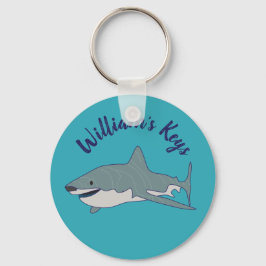 Chaveiro Excelente White Shark Blue Personalizado