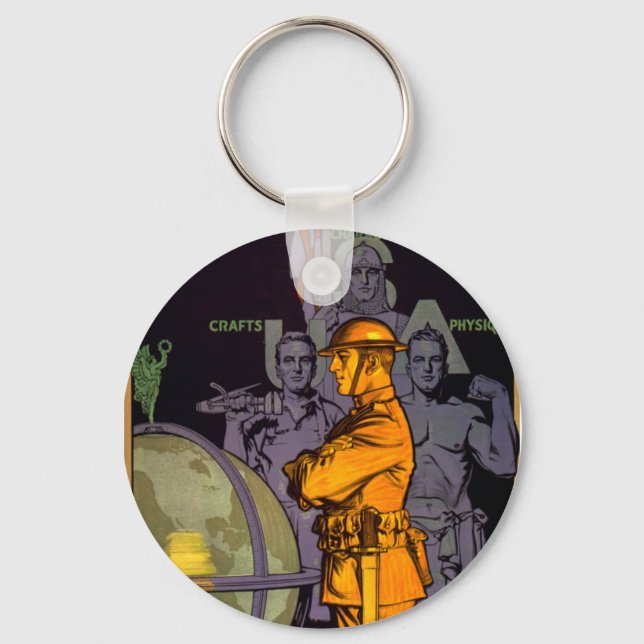 Chaveiro Exército constrói homens (Frente)