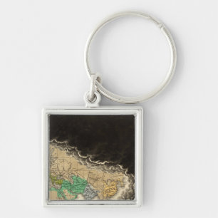 Chaveiro Exibindo o Império de Charlemagne 814 AD