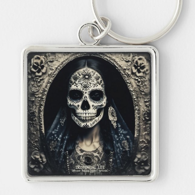 Chaveiro EXISTENCIAL LITE Vintage Femme Crânio 4 (Frente)