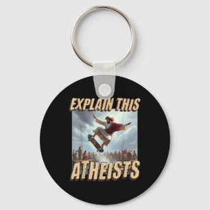 Chaveiro Explique Este Ateus Engraçado Meme Jesus Skateboar