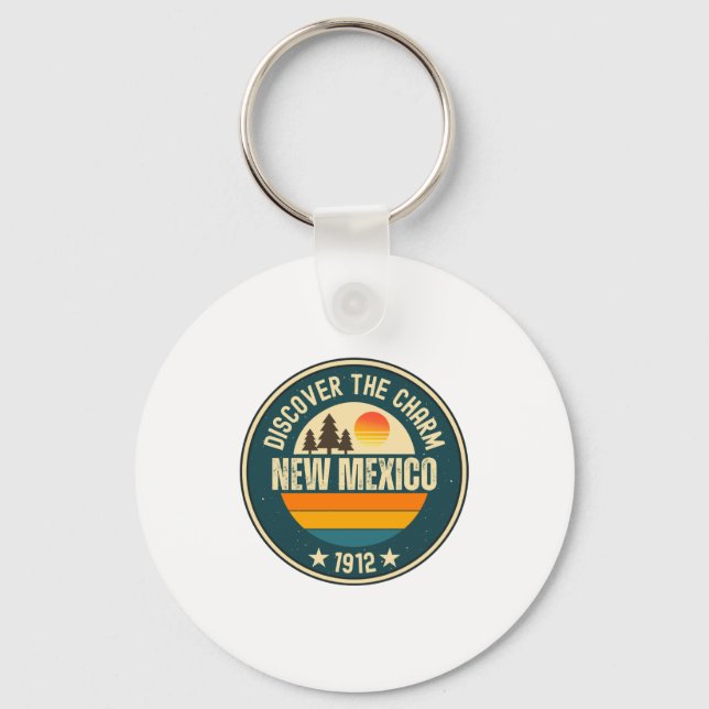 Chaveiro Explore Designs Novo México Para Cada Amante  (Frente)