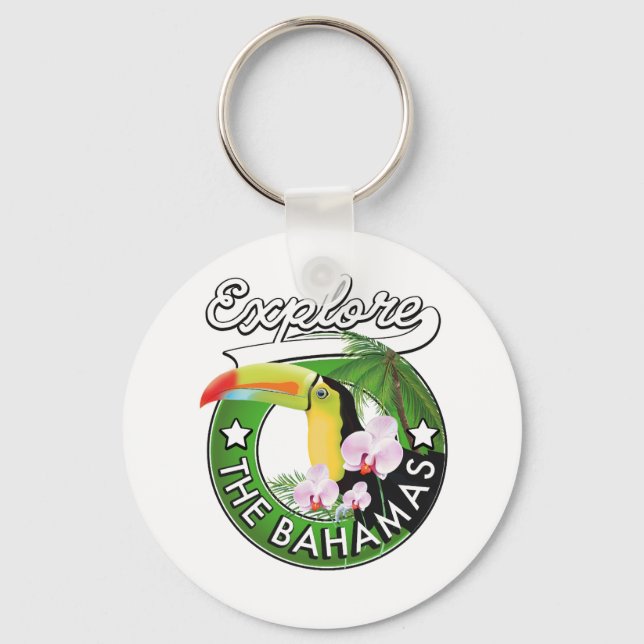 Chaveiro Explore o logotipo Bahamas Magnet (Frente)