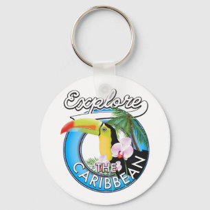 Chaveiro Explore o patch de viagem de Caribe de .