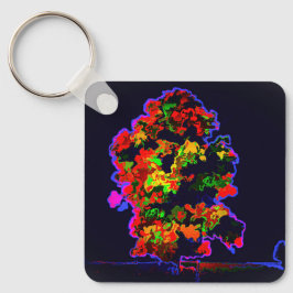 Chaveiro Explosão de árvore neon