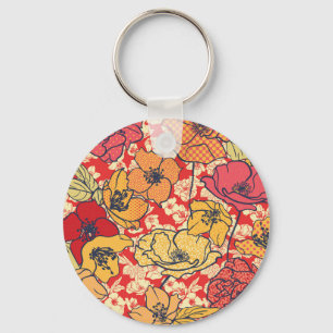 Chaveiro Explosão Floral: Tendência Da Vintagem Sem Pernas.