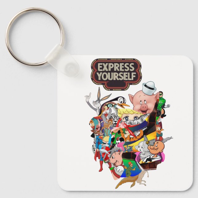 Chaveiro Expresse-se Arte Pop Vintage (Frente)