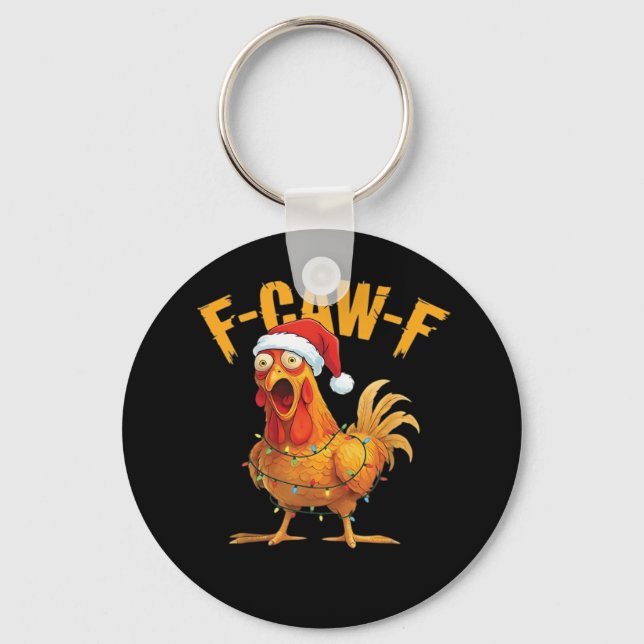 Chaveiro F-Caw-F Chicken Christmas Essential (Frente)