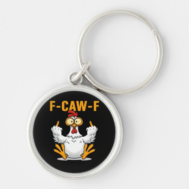 Chaveiro F-Caw-F Chicken Classic Funny Trendy (Frente)