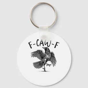 Chaveiro F-Caw-F Corvo Engraçado Corvo Temporada Assustador