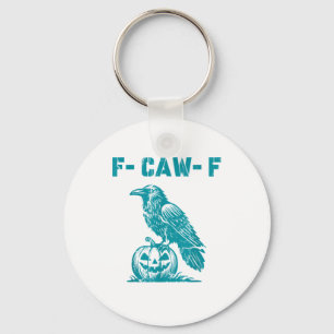 Chaveiro F-Caw-F Corvo Gótico Engraçado Corvo Retro Clássic