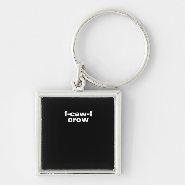 Chaveiro F-Caw-F Crow Funny Crow Retro Classic (Frente)