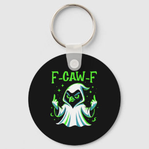 Chaveiro F-caw-f – fantasma de corvo zangado meme engraçado