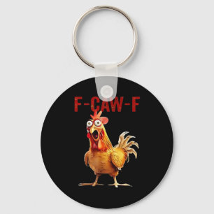 Chaveiro F-Caw-F Frango Clássico Arte Vintage