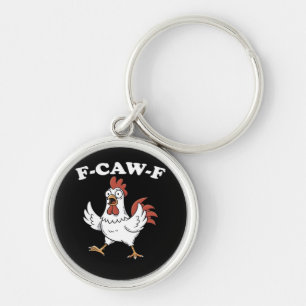 Chaveiro F-Caw-F Frango Clássico Divertido Moderno