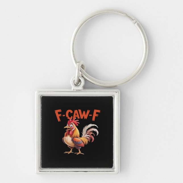 Chaveiro F-Caw-F Frango Clássico Estilo Criativo (Frente)