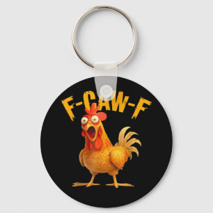 Chaveiro F-Caw-F Frango Clássico Estilo Retro