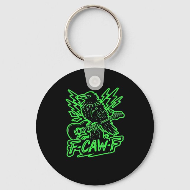 Chaveiro F-Caw-F Frango Clássico Minimalista Limpo (Frente)
