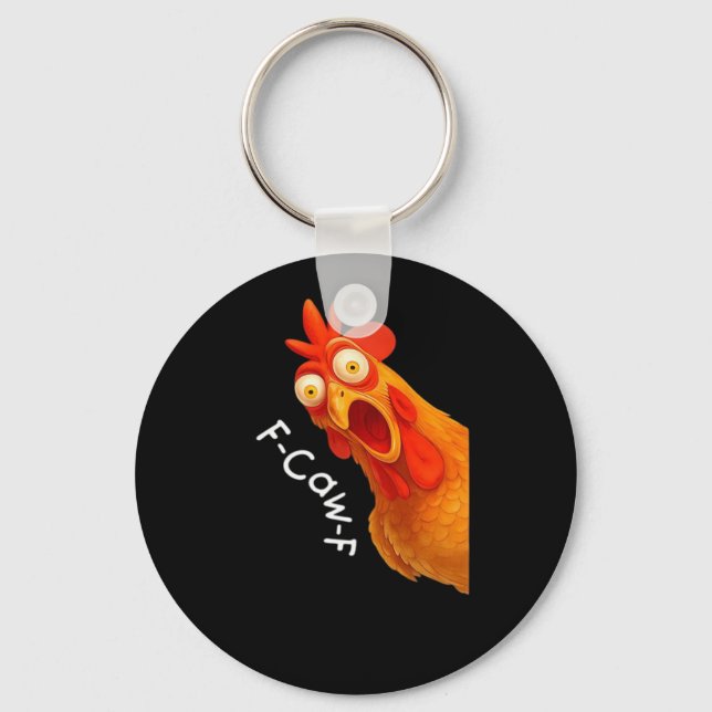 Chaveiro F-Caw-F Frango Essencial Minimal Limpo (Frente)