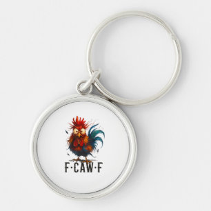 Chaveiro F-Caw-F Frango Galo Meme Divertido