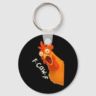 Chaveiro F-Caw-F Frango Retro Clássico