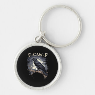 Chaveiro F Caw F Funny Bird Crow Creative Casual Design