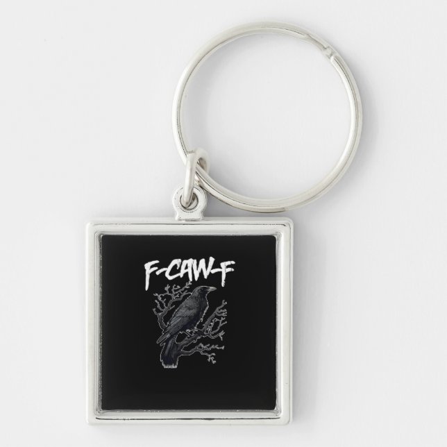 Chaveiro F-Caw-F Funny Crow Minimal Clean (Frente)