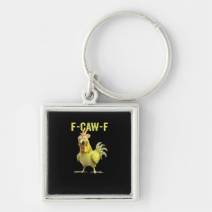 Chaveiro F Caw F Galinha Engraçada Clássica Criativa Casual