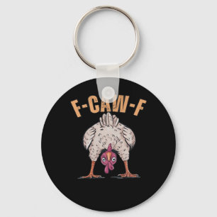 Chaveiro F Caw F Galinha Engraçada Estilo Clássico Retro Le