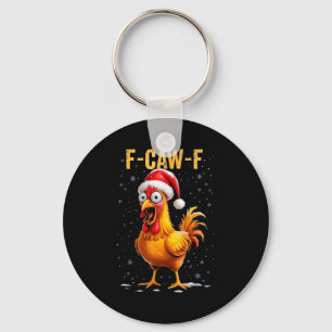 Chaveiro F-caw-f Galinha Engraçada Humor Meme Natal Homens