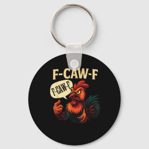 Chaveiro F Caw F Galo Bravo Gráfico Estilo Retrô Engraçado